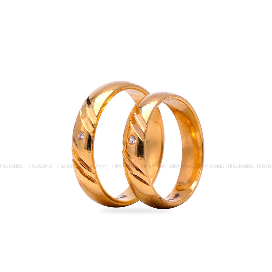 Couple wedding ring set gold | My Couple Goal